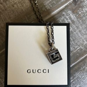 Gucci G-Cube Pendant Necklace